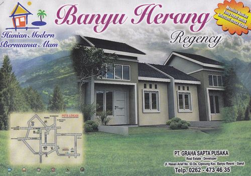 foto tampak rumah tipe 31/72 perumahan BANYU HERANG REGENCY