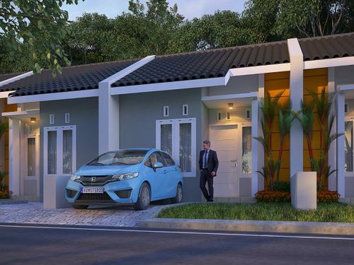 foto tampak rumah tipe 33 perumahan REMBANGAN HILL RESIDENCE