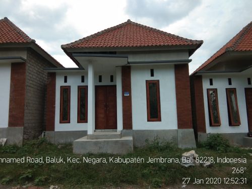 foto tampak rumah tipe 36/77 perumahan PERUMAHAN HUMA LESTARI TEGALBADENG BARAT
