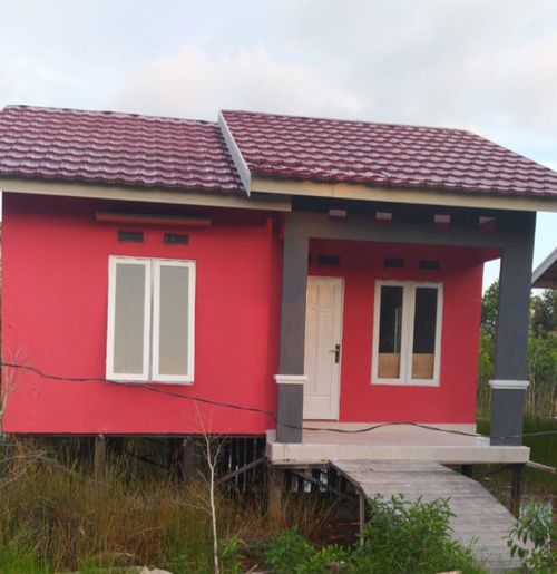 foto tampak rumah tipe 36/150 perumahan Aufa Sejahtera