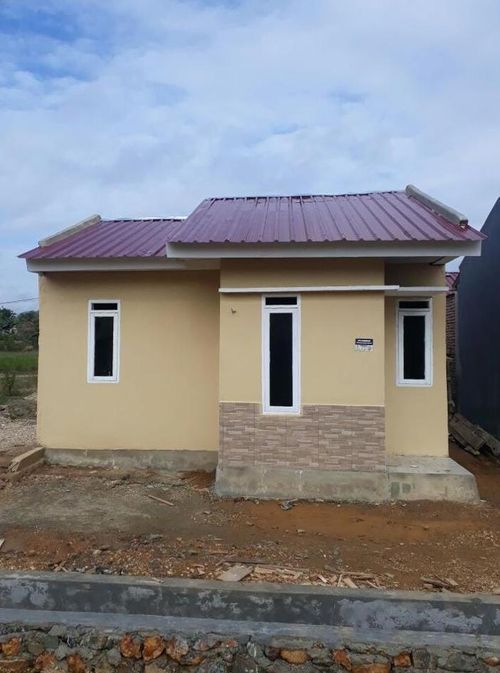 foto tampak rumah tipe 36 perumahan Villa Permata Konawe