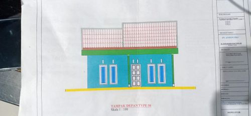 foto tampak rumah tipe 50 perumahan GMC 4