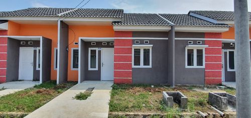 foto tampak rumah tipe A2 perumahan PESONA INDAH RESIDENCE