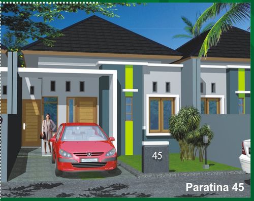 foto tampak rumah tipe T.45/84 perumahan Graha Beber Raya