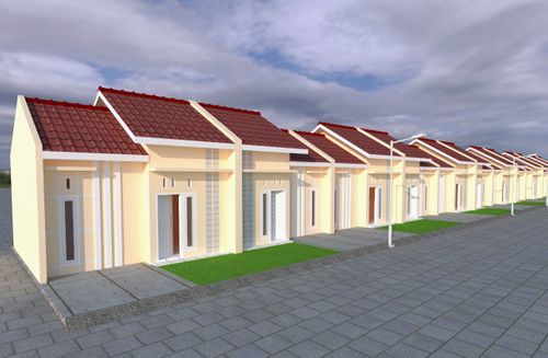 foto tampak rumah tipe 32/60 perumahan MUSTIKA PRISMA LAND