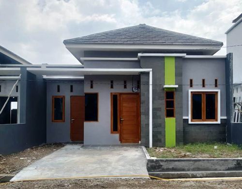 foto tampak rumah tipe T.45/80 perumahan Graha Cendana Pabuaran