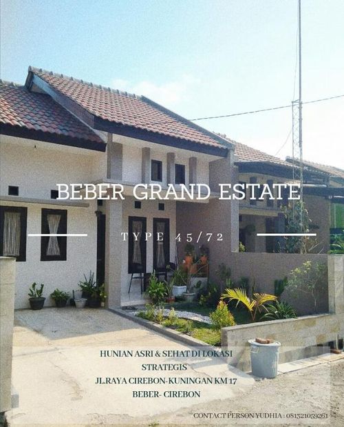foto tampak rumah tipe 45/72 perumahan BEBER GRAND ESTATE