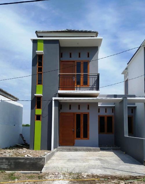foto tampak rumah tipe T. 55/80 perumahan Graha Cendana Pabuaran