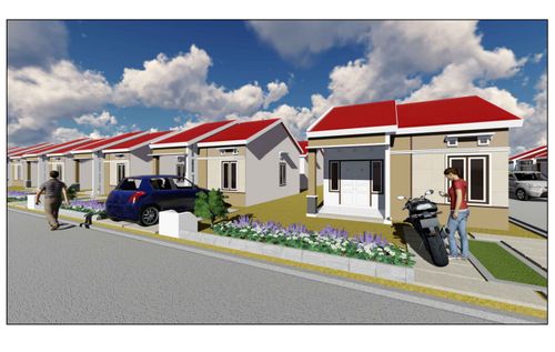 foto tampak rumah tipe 36 perumahan Madani Regency