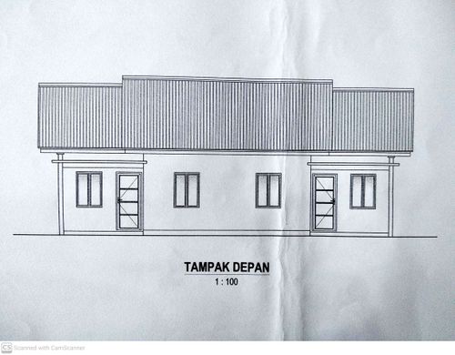 foto tampak rumah tipe 36/96 perumahan Permata Indah 1