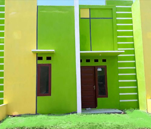 foto tampak rumah tipe 36/90 perumahan bantaeng metro residence
