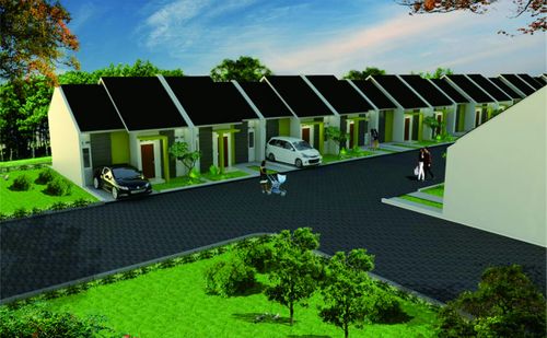 foto tampak rumah tipe 36/66 perumahan Dayeuh luhur residence 
