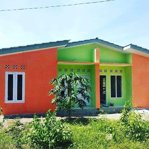 foto tampak rumah tipe 27/80 v2 perumahan Gunungsari Asri