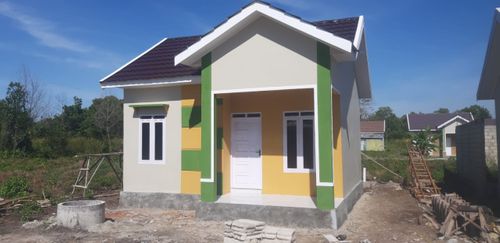 foto tampak rumah tipe 36/160 perumahan Griya Utama Permai