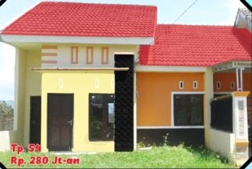 foto tampak rumah tipe 54 perumahan RISKITA RESIDENCE