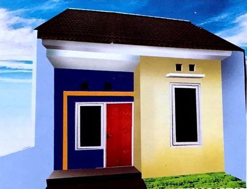 foto tampak rumah tipe 25/60 perumahan Griya Utama Kudu Asri