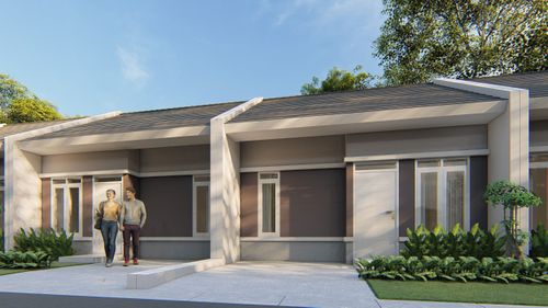 foto tampak rumah tipe 30/60 perumahan GUNUNG WALAT GREEN HILL