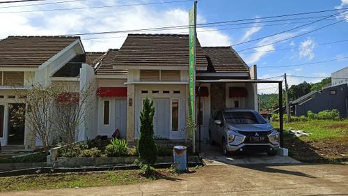 foto tampak rumah tipe 45/100 perumahan GUNUNG WALAT GREEN HILL