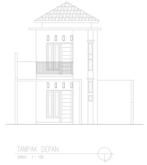 foto tampak rumah tipe T. 55/120 perumahan Bukit Ciperna