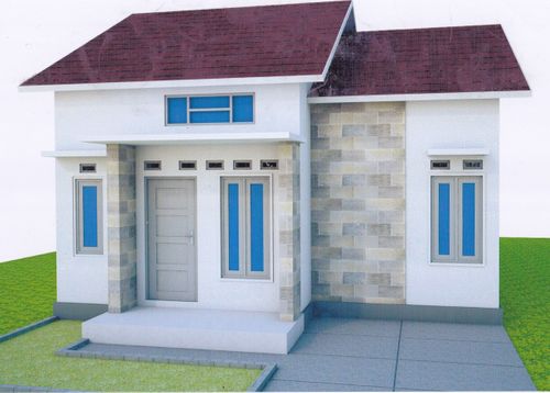 foto tampak rumah tipe 45/160 perumahan citra golf raya 3 tahap 2