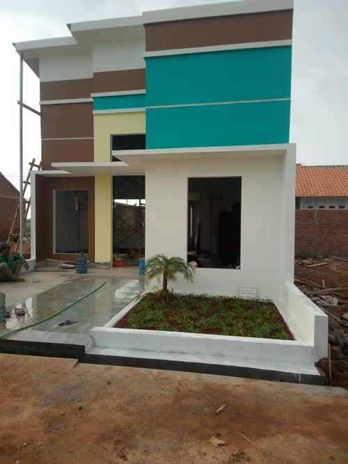 foto tampak rumah tipe 43/78 perumahan Mega kencana/thara residence