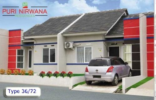 foto tampak rumah tipe 36 perumahan PURI NIRWANA RESIDENCES ( PNR )