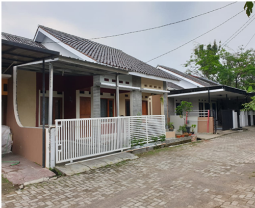 foto tampak rumah tipe 60/90 perumahan PONDOK PANDAWA INDAH