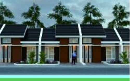 foto tampak rumah tipe 45/72 perumahan Kutilang Green Garden