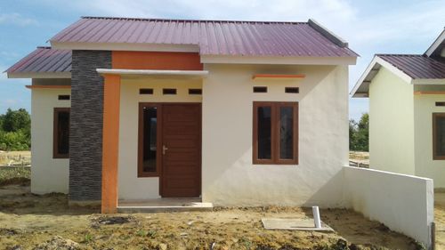 foto tampak rumah tipe 36 perumahan Graha Mutiara Mandiri Tahap III 