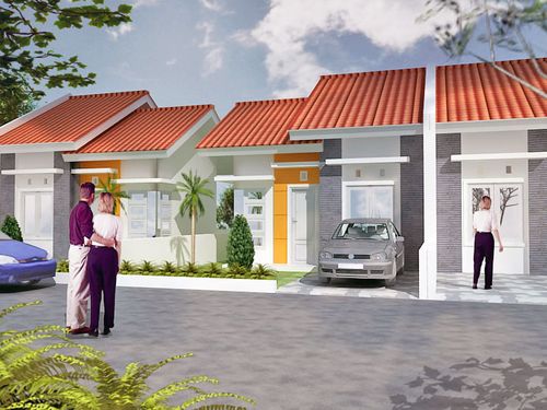 foto tampak rumah tipe Maleo 36 perumahan GRIYA ARWANA LESTARI