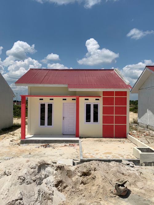 foto tampak rumah tipe RSH 36/108 m2 perumahan Azzahra 2