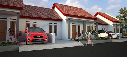 foto tampak rumah tipe 36/72 perumahan PERUMAHAN QUANTA 5