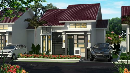 foto tampak rumah tipe Moscow perumahan PAL RESIDENCE