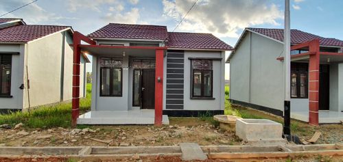 foto tampak rumah tipe 36 perumahan Das Milieu