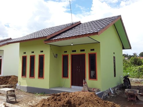 foto tampak rumah tipe 36/120 M2 perumahan MURAKATA MUHIBBIN