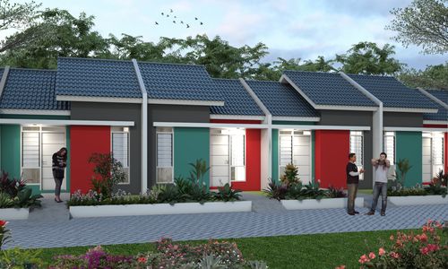 foto tampak rumah tipe RSt. 30A / 72 perumahan Bumi Bajeng Permai Takalar
