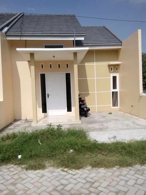 foto tampak rumah tipe 45/60 perumahan VILLA LAVENDER REGENCY