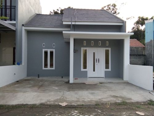 foto tampak rumah tipe 45/75 perumahan VILLA LAVENDER REGENCY