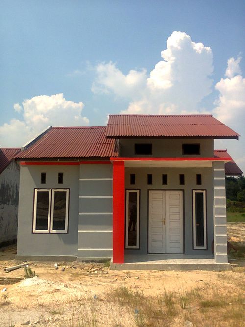 foto tampak rumah tipe 42 perumahan PERMATA SAKTI