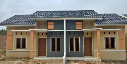 foto tampak rumah tipe 36 perumahan Griya Linur Ujung Bandar