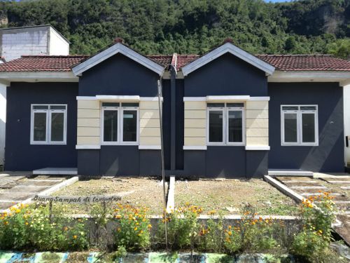 foto tampak rumah tipe Magenta perumahan Puri Permata Indah