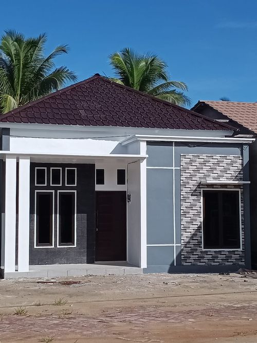 foto tampak rumah tipe 45 perumahan SETAPUK ASRI
