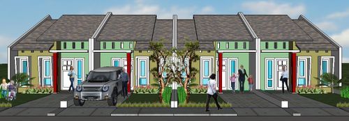 foto tampak rumah tipe B12 perumahan Selaawi Permai