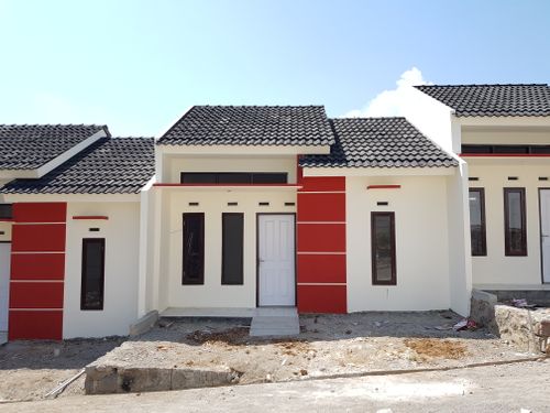 foto tampak rumah tipe 36/80 perumahan WITJITRA LAND GAUM KARANGANYAR