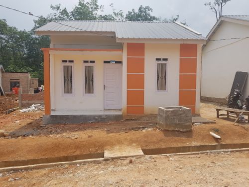 foto tampak rumah tipe 36/108 perumahan Kumantan Asri