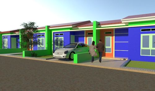 foto tampak rumah tipe 36/72 perumahan EKA SAKTI ROYAL PARK PUNAGAYA