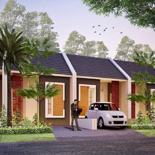 foto tampak rumah tipe 36/72 NON SUBSIDI perumahan DEWE RESIDENCE BEJI