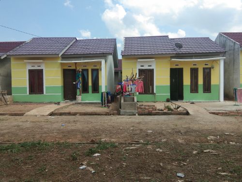 foto tampak rumah tipe subsidi perumahan Green dita abadi