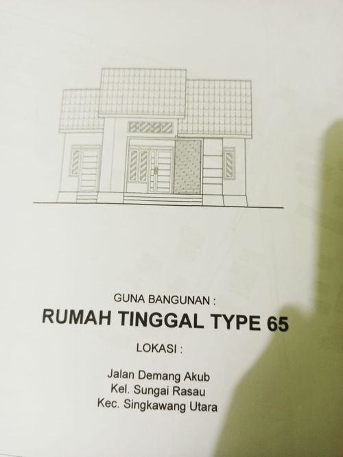 foto tampak rumah tipe 65 perumahan Permai 4