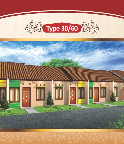 foto tampak rumah tipe 30/60 perumahan BUMI CEMARA